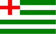 Striped Ensign Green/White Flags